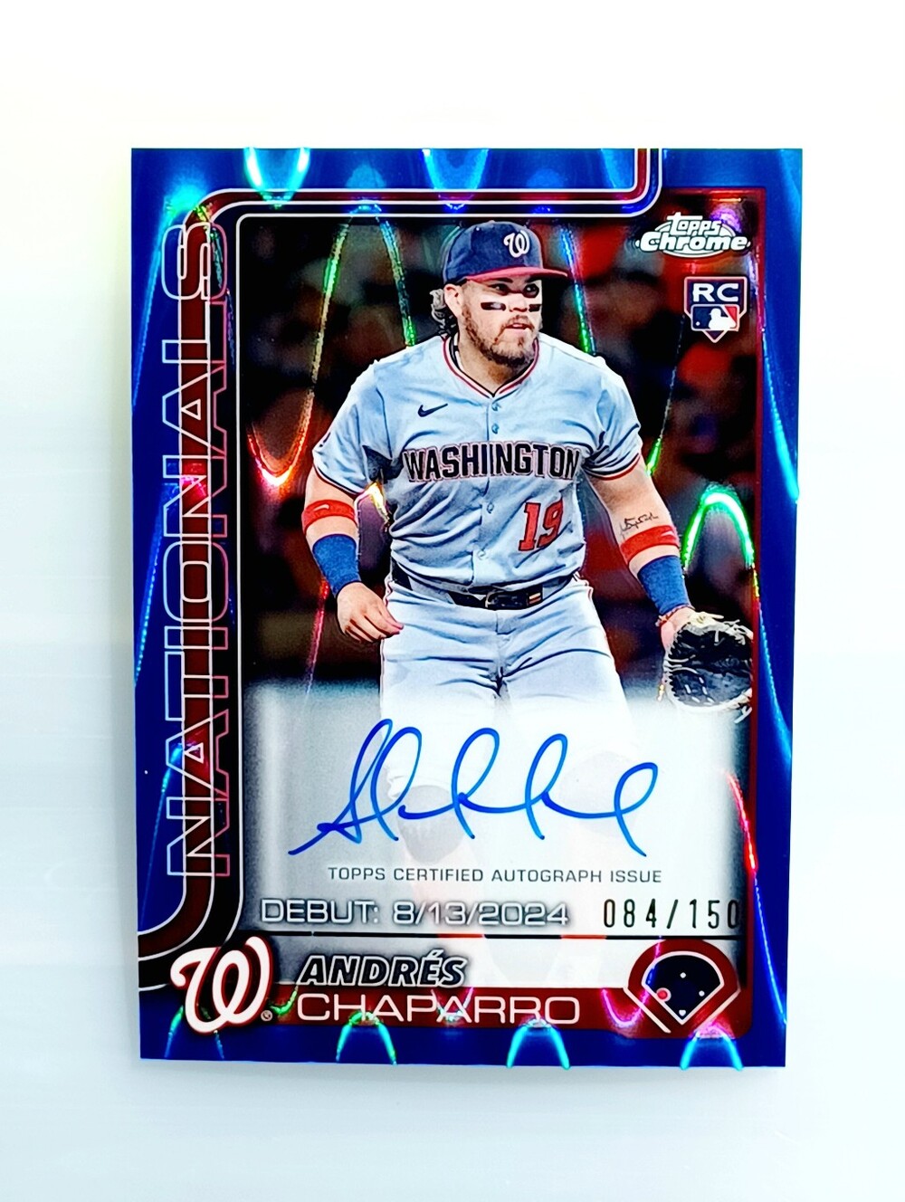 Topps Washington Nationals Andrés Chaparro Autograph - Blue Holo